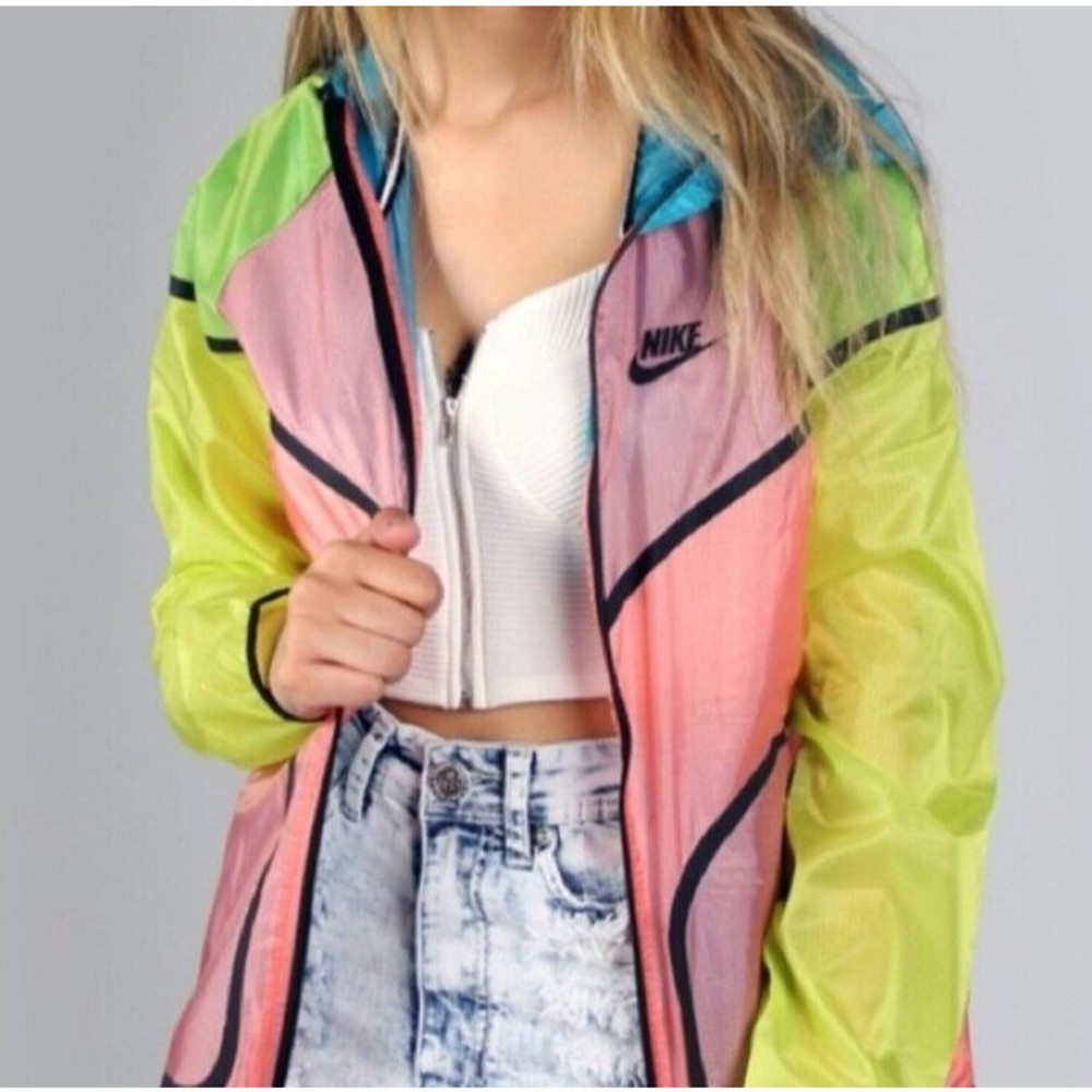 Nike Tech Hyperfuse Color Block Windrunner Pink Y… - image 2